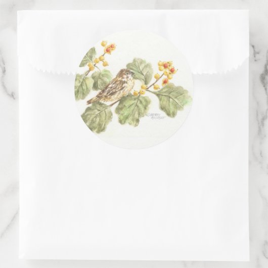 Autumn Sparrow Stickers (Tas)