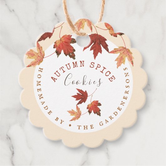 Autumn Spice Bedankjes Labels (Voorkant)