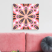 Autumn Spice Mandala- Boho Flower Bust Canvas Afdruk (Insitu (Woonkamer))