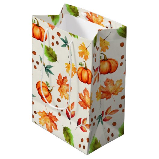 Autumn Spice Medium Cadeauzakje (Voorkant Gekanteld)