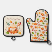 Autumn Spice Ovenwant & Pannenlap Set (Voorkant)