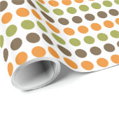 Autumn Spice Polka Dots Cadeaupapier (Rol Hoek)