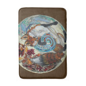 Autumn Spiral Fox Badmat (Voorkant Verticaal)