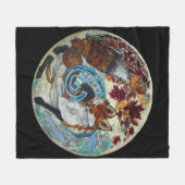 Autumn Spiral Fox Fleece Deken (Voorkant (Horizontaal))