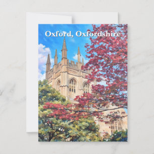 Autumn Spires - De kathedraal van Oxford in de Her Briefkaart