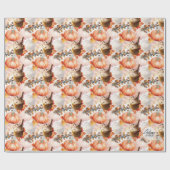 Autumn Spirit Cosy Waterverf Pattern Cadeaupapier (Vlak)