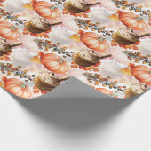 Autumn Spirit Cosy Waterverf Pattern Cadeaupapier (Hoek)