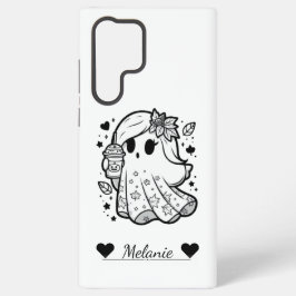 Autumn Spirit: Girly Ghost met pompoenkruid Samsung Galaxy Hoesje