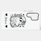 Autumn Spirit: Girly Ghost met pompoenkruid Samsung Galaxy Hoesje (Achterkant horizontaal)