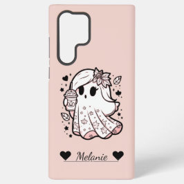 Autumn Spirit: Girly Ghost met pompoenkruid Samsung Galaxy Hoesje