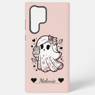 Autumn Spirit: Girly Ghost met pompoenkruid Samsung Galaxy Hoesje