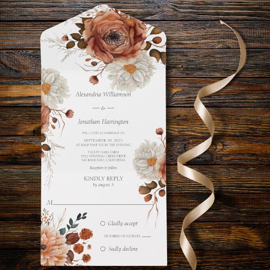 Autumn Splendor All In One Uitnodiging