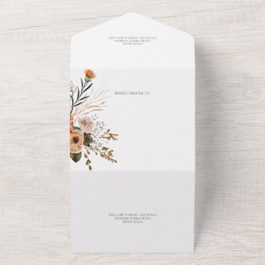 Autumn Splendor All In One Uitnodiging (Buitenkant)