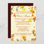 Autumn Splendor Bridal Shower Uitnodiging (Voorkant / Achterkant)