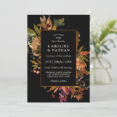 Autumn Splendor Floral Bouquet Kaart (Staand voorkant)