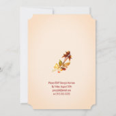 Autumn Splendor Floral Ivory Vrijgezellenfeest Kaart (Achterkant)