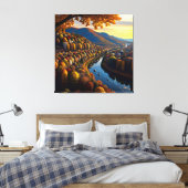Autumn Splendor Uitzicht Landscape 3 Canvas Afdruk (Insitu (Slaapkamer))