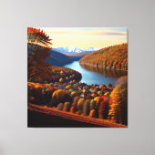 Autumn Splendor Uitzicht Landscape 4 Canvas Afdruk (Voorkant)