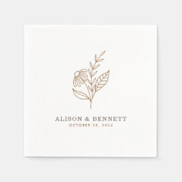 Autumn Sprig Fall Wedding Servet