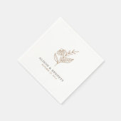 Autumn Sprig Fall Wedding Servet (Hoek)