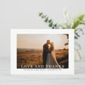 Autumn Sprig Love and Bedankt Wedding (Staand voorkant)
