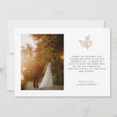 Autumn Sprig Love and Bedankt Wedding (Achterkant)