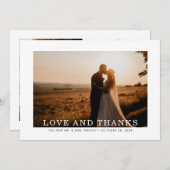 Autumn Sprig Love and Bedankt Wedding (Voorkant / Achterkant)