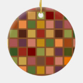 Autumn Squared Ceramic Ornament (Achterkant)