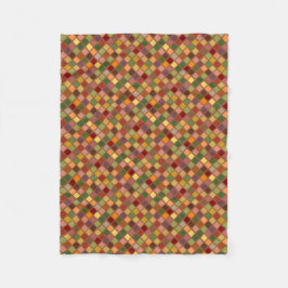 Autumn Squared Fleece Deken