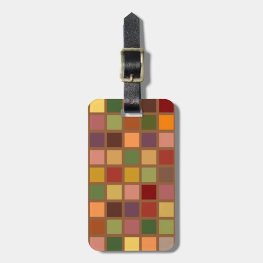 Autumn Squared Persoonlijk Bagagelabel (Voorkant verticaal)