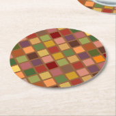 Autumn Squared Ronde Kartonnen Onderzetter (Gebogen)