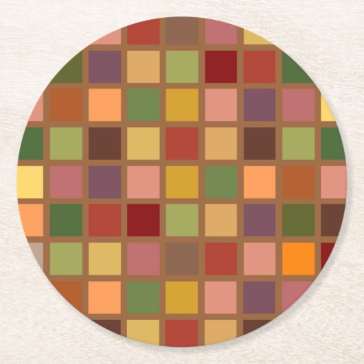 Autumn Squared Ronde Kartonnen Onderzetter (Voorkant)