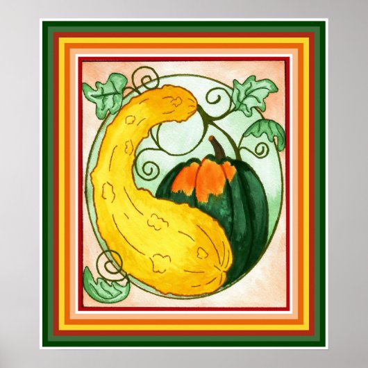 Autumn Squash Print (Voorkant)