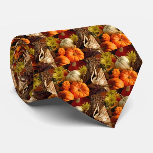 Autumn Squash Stropdas (Opgerold)