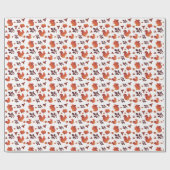 Autumn Squirrel Acorn Cadeaupapier (Vlak)