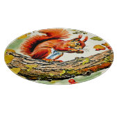 Autumn Squirrel Art Snijplank (Hoek)