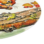 Autumn Squirrel Art Snijplank (Hoek)