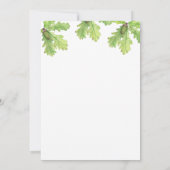 Autumn Squirrel Baby shower Invitation Kaart (Achterkant)