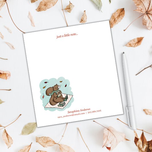 Autumn Squirrel Book Lovers Notitieblok