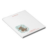 Autumn Squirrel Book Lovers Notitieblok (Schuin)