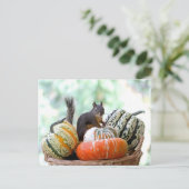 Autumn Squirrel Briefkaart (Staand voorkant)