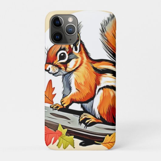 Autumn Squirrel Charm Design Case-Mate iPhone Case (Achterkant)