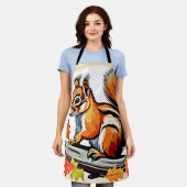 Autumn Squirrel Charm Design Schort (Gedragen)