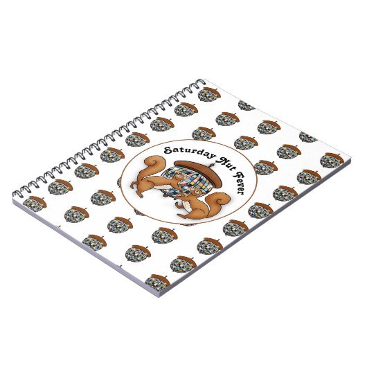 Autumn Squirrel Disco Notitieboek (Linkerzijde)