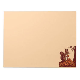 🐿️ Autumn Squirrel Notepad - Desk Organize📝 Notitieblok
