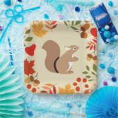 Autumn squirrel papieren bordje (Feest)