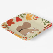 Autumn squirrel papieren bordje (Gebogen)