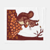 🐿️ Autumn Squirrel Polar Fleece Blanket - Gift 🍂 (Voorkant (Horizontaal))