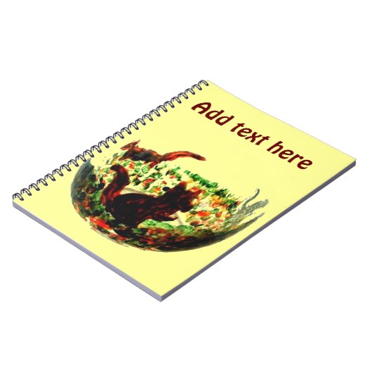 Autumn Squirrels Animal Art Notitieboek (Linkerzijde)