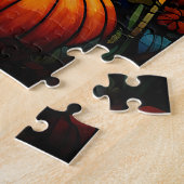 Autumn Stained Glass Puzzle Legpuzzel (Zijkant)